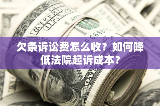 北京欠条诉讼费怎么收？如何降低法院起诉成本？